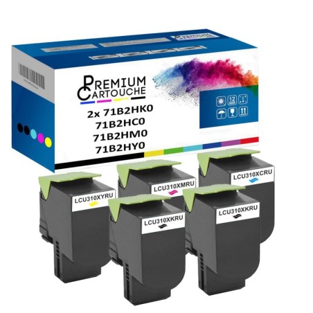 Lexmark-Multi-(2x)71B2HK0-71B2HC0-71B2HM0-